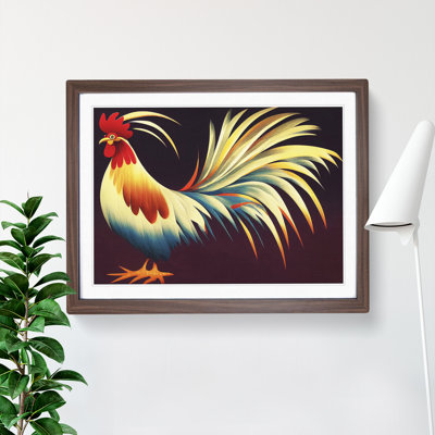 Unreal Rooster Abstract - Framed Print