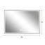 Miroir de salle de bain à DEL avec cadre en aluminium avec lumières biseautées à angle biseauté à 45 °, 3 couleurs, anti-buée, convient à une décoration moderne