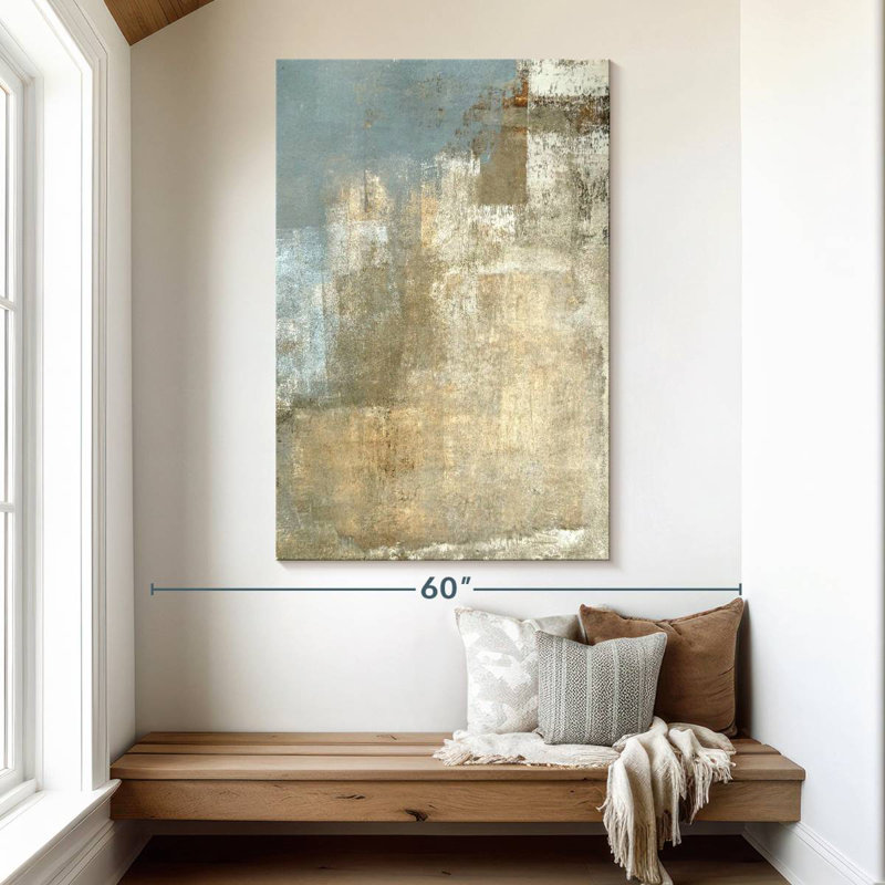 Avery Beige And Gray, 51" H x 34" W