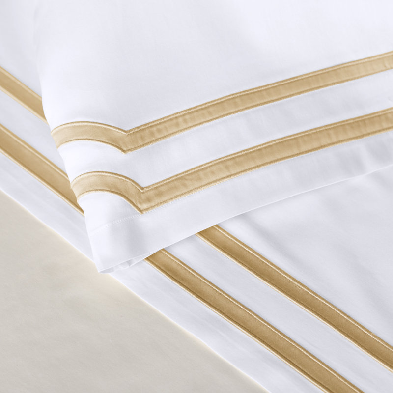 Soho Sheet Set, King, Ivory/Gray