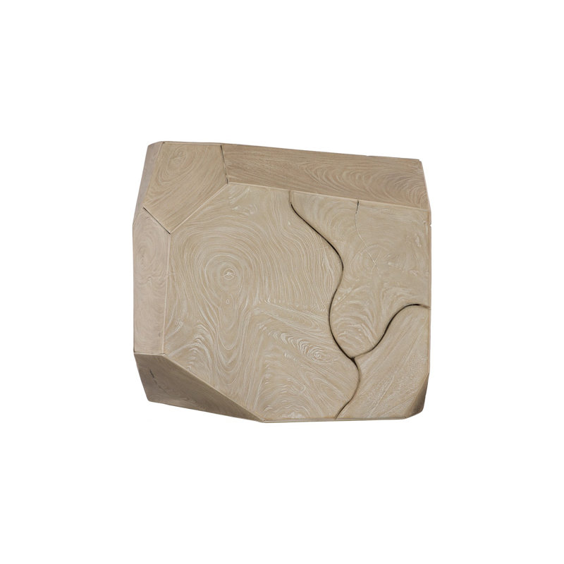 Prism Side Table, Oat Finish
