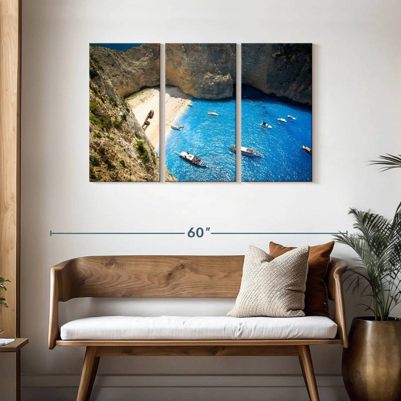 Aerial View Of Navagio Healey, H 28 po x l 45 po
