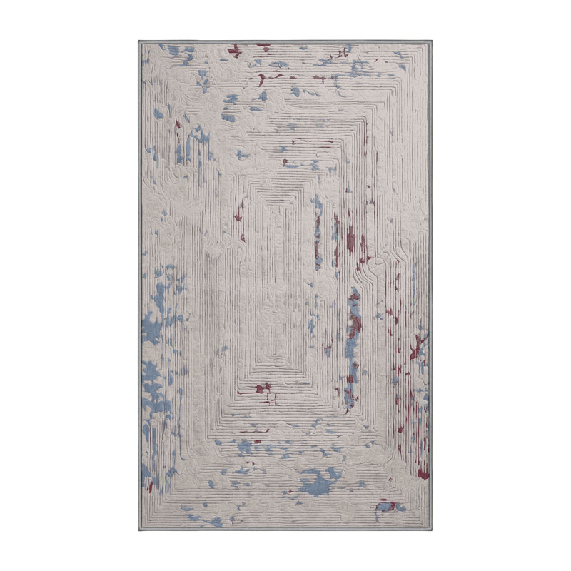 Tapis gris lavable à la machine