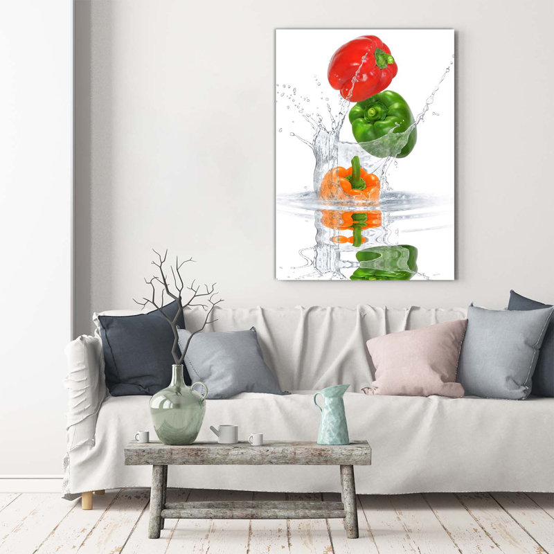 Peppers - Wrapped Canvas Print