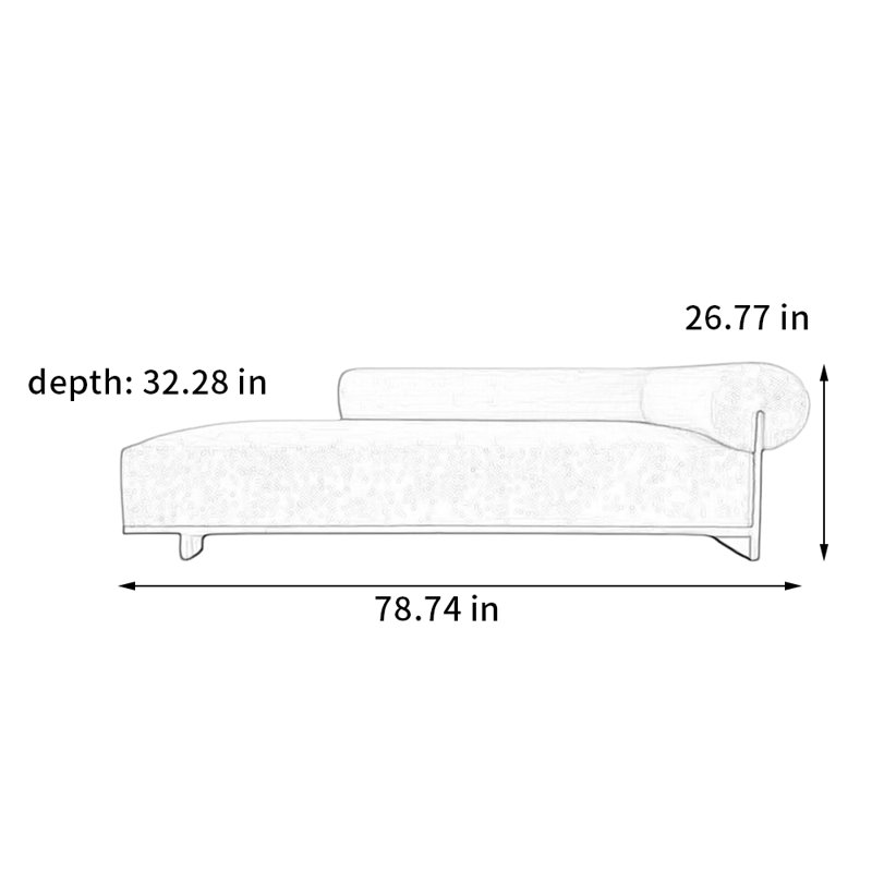 Fauteuil décontracté en pin, Orienté à droite
