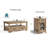 3-Piece Farmhouse Living Room Table Set With Storage And Charging Station-113570692