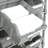 24" W NSF-Certified Commercial 7-Tier 12-Bin Storage Rack with Wheels