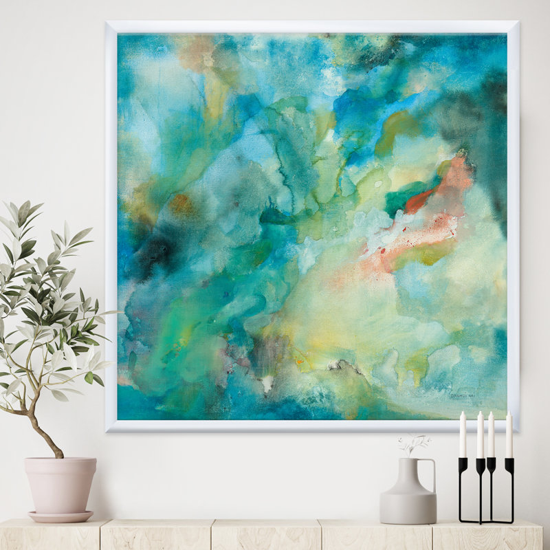 Interstellar - reproduction d'art sur toile, Cadre blanc, H 30 po x l 30 po x P 1 po