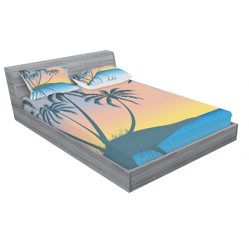 Microfiber Sheet Set, Queen Sheet Set with Fitted Sheet