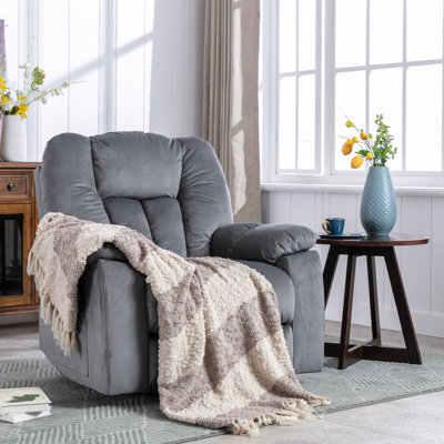 42.9'' Wide Oversize Power Lift Assist Reclining Heated Massage Chair with Cupholders, Side Pocket & USB Port