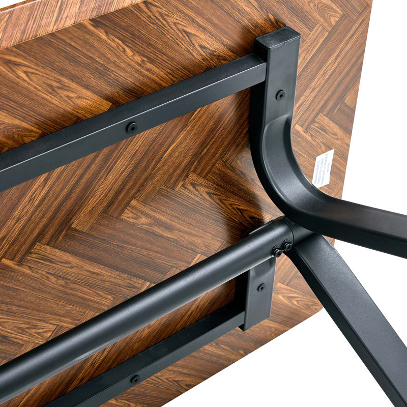 Herringbone Pattern Dining Table