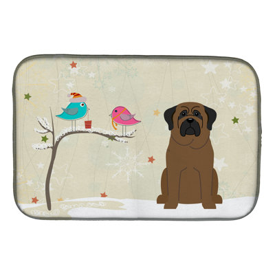 Tapis de noël entre amis bullmastiff
