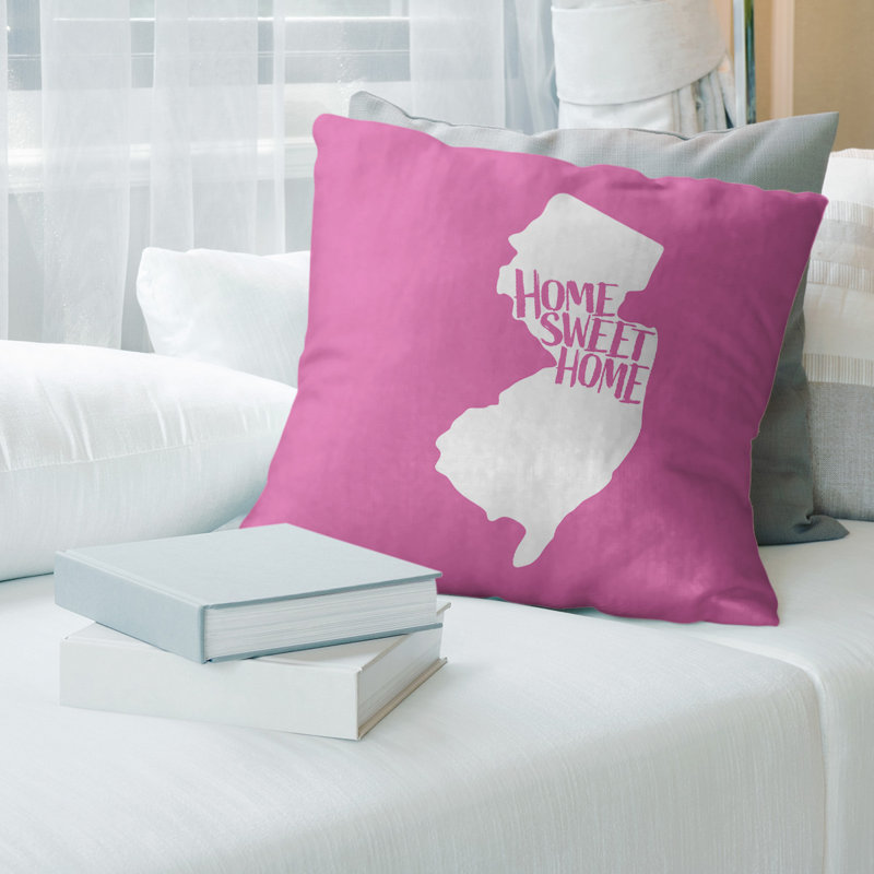 Housse de coussin en lin home, 20 po x 20 po, Oklahoma, Rose