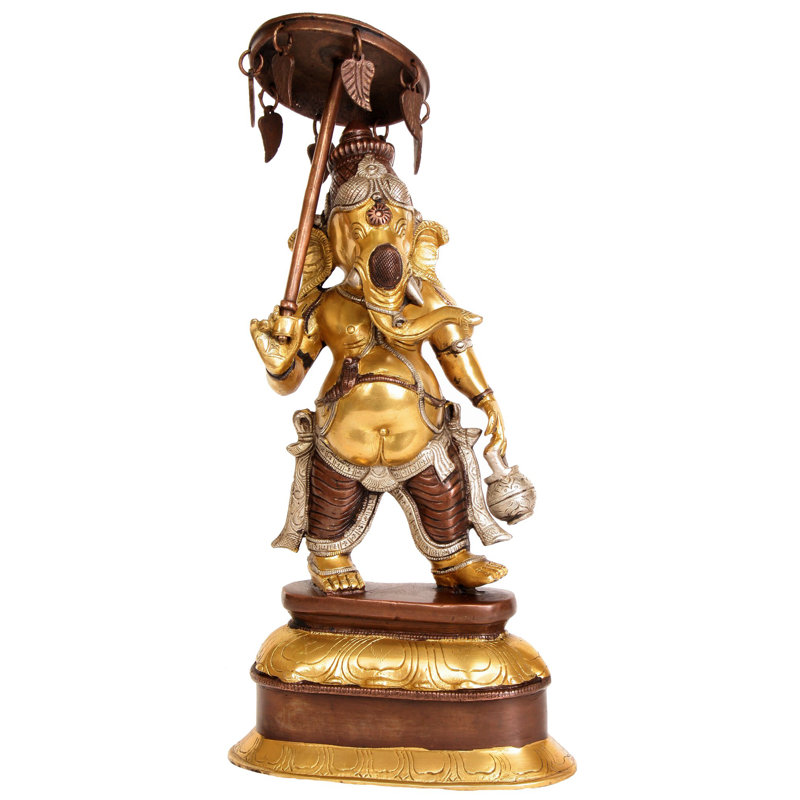 Religious & Spiritual Statue, Brown Silver Gold