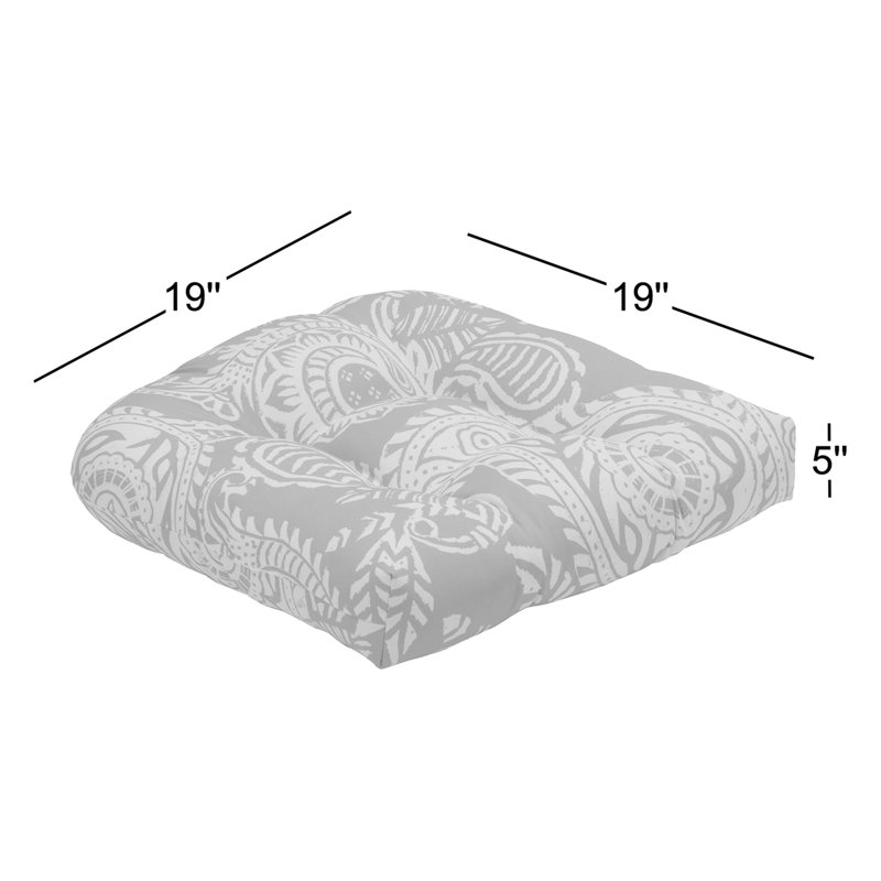 Outdoor 5'' Rocking Chair Seat Cushion, Yellow