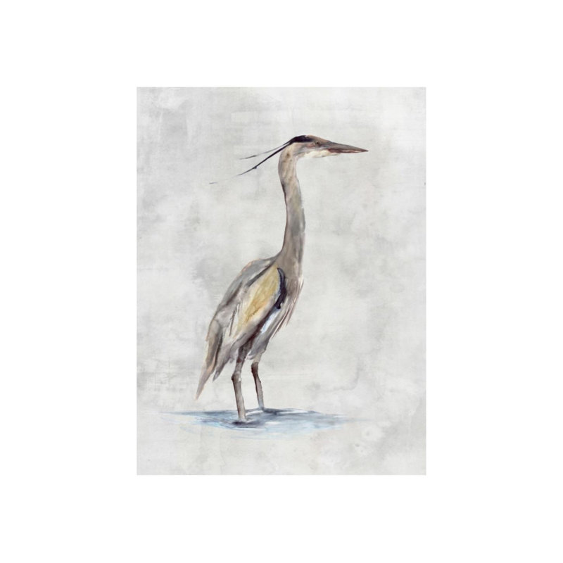 Gray Heron II Print by Nash Rambler, 48" H x 36" W, Glass Coat