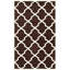 Tapis brun foncé / ivoire en laine Carolene-19273499