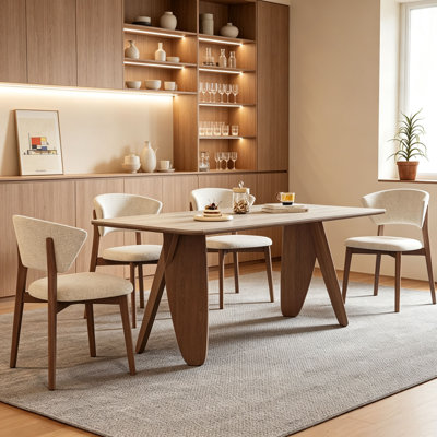 Table en dalles de noyer Wabi-Sabi