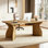 Bureau de direction en bois massif 63 po, bureau d'ordinateur avec pieds en forme de V