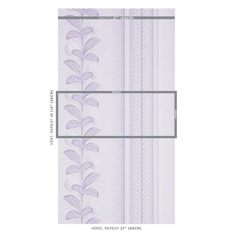 Papier peint Hydrangea Drape, Lilas