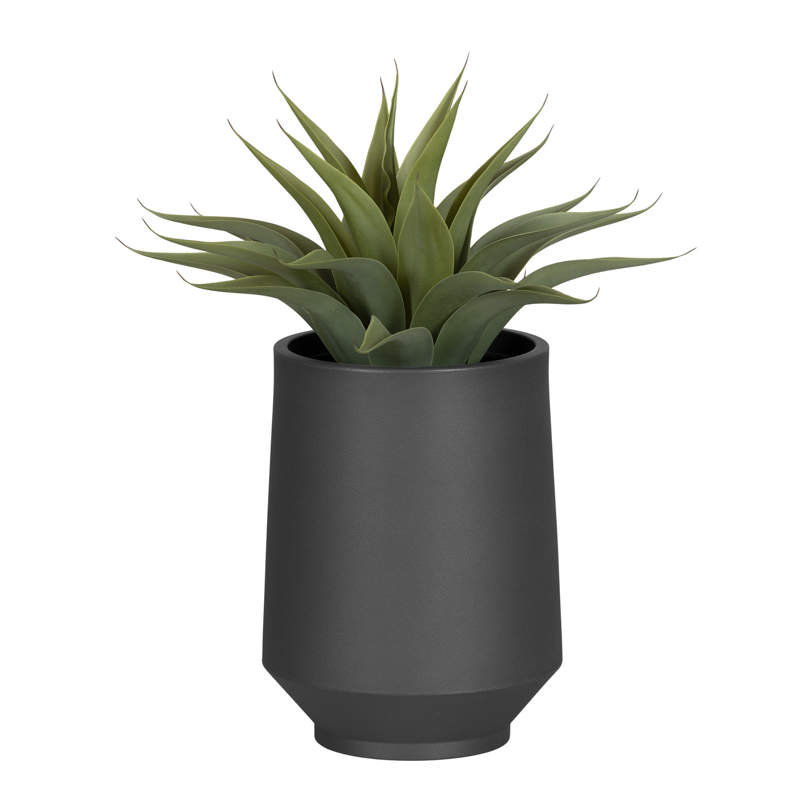 Dalya Pot Planter, 16.25" H x 12.25" W x 12.25" D, Dark Gray