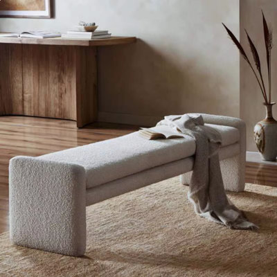Solid Colour Bedside Bench for Shoes