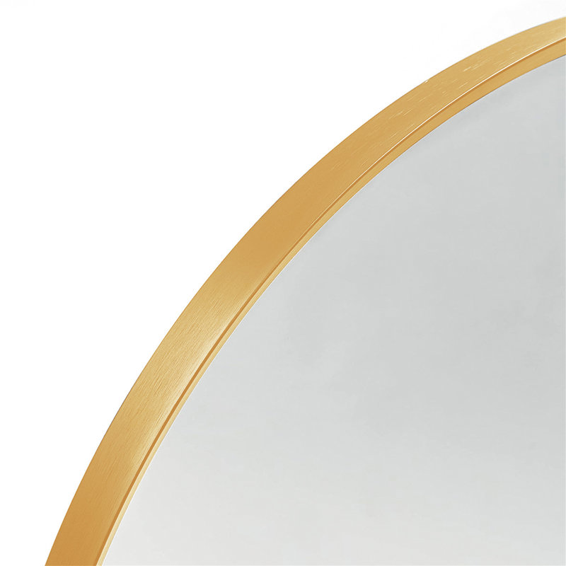 Miroir mural pour salle de bain Norby, 36 po x 24 po, Or