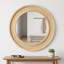 Miroir mural rond 30 po en rotin-133671643-133671645