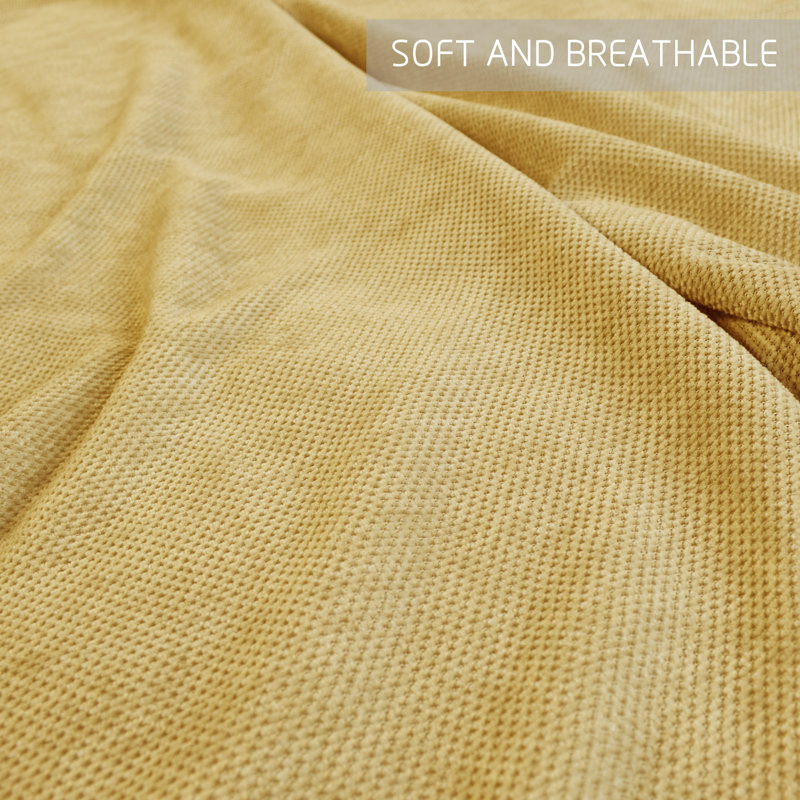 Couverture , 50 x 60, Jaune moutarde