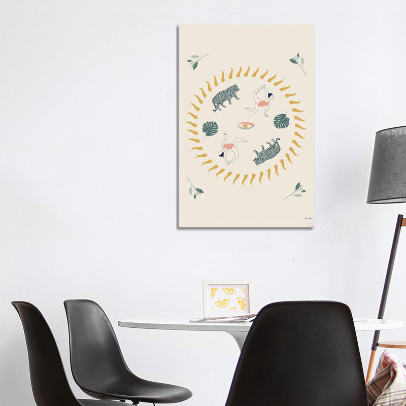 Vyaghrasana 1 Piece Wall Art on Canvas, 101.6 cm H x  66.04 cm W  x  1.905 cm D, Does Not Apply