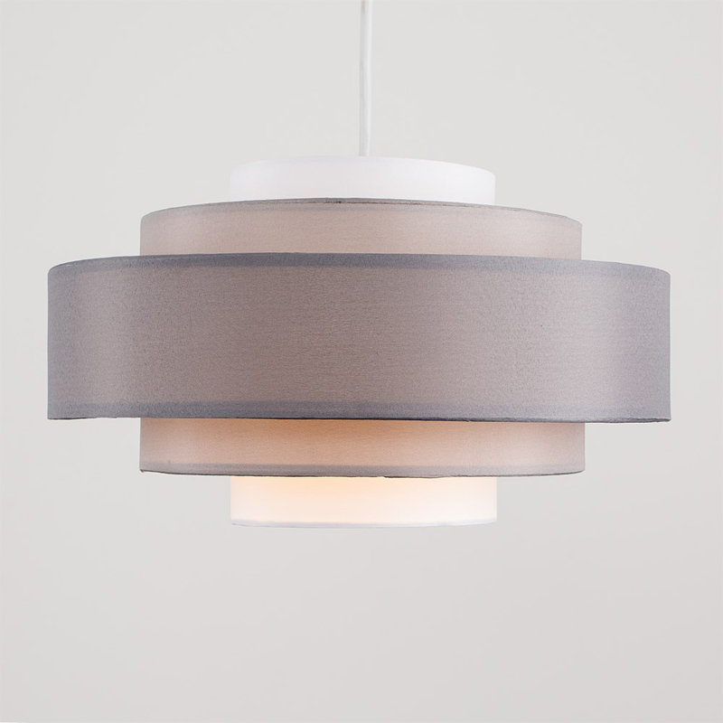 19cm H Linen Drum Pendant Shade ( Clip On ), Yes, Cream