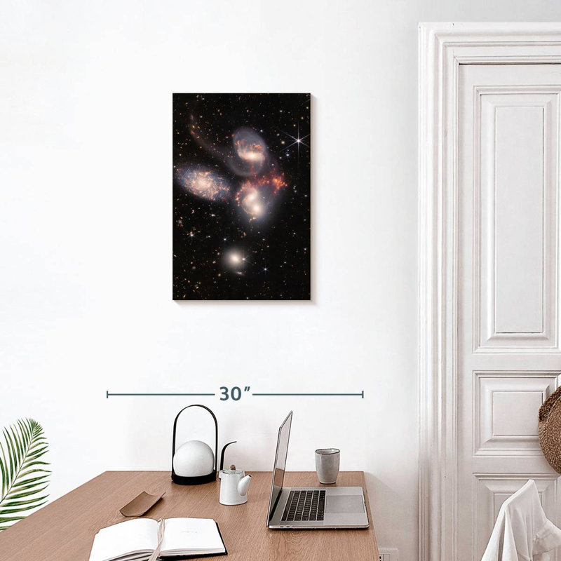 Oberle James Webb's Stephan's Quintet, 24" H x 16" W