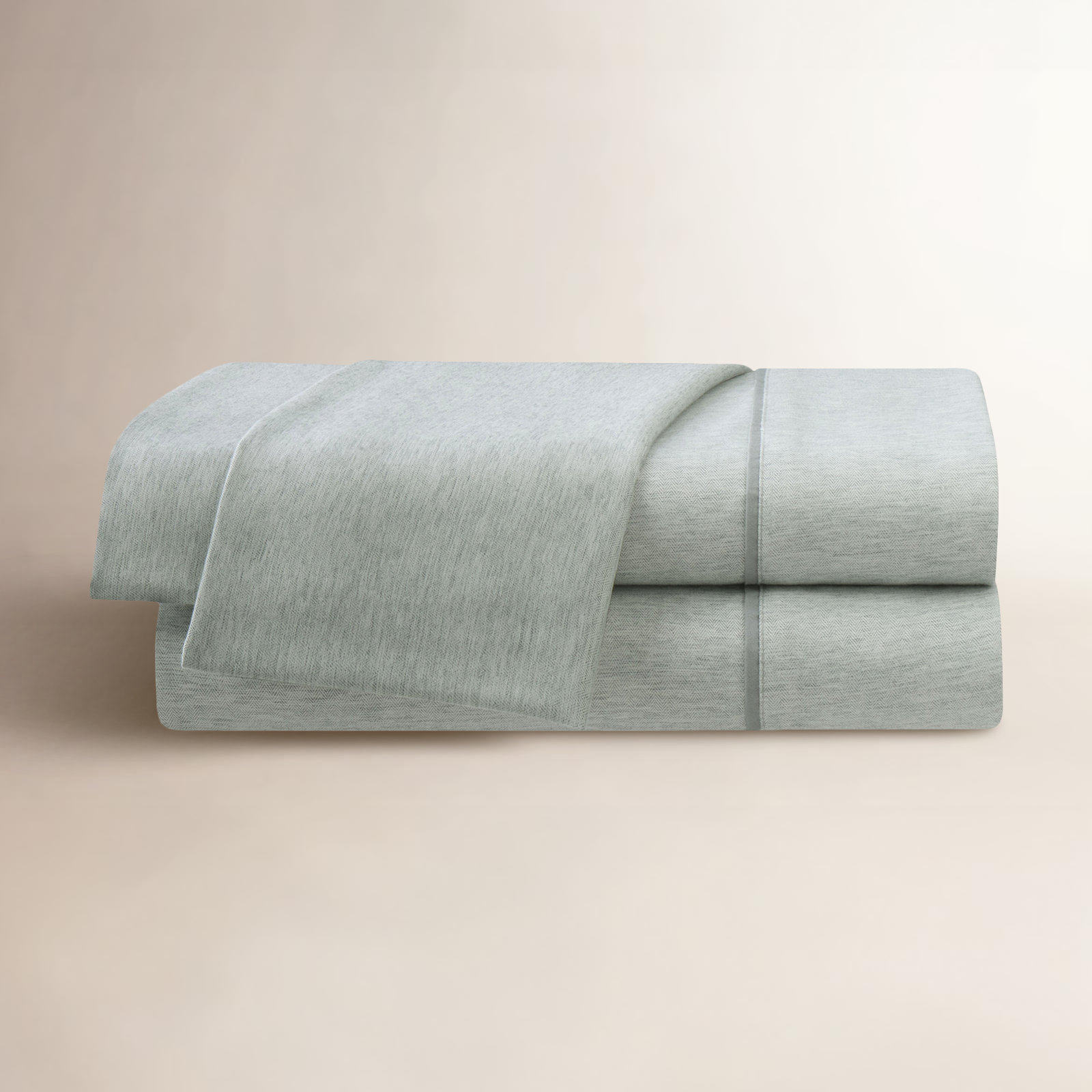 Martex Arcadia Heather Herringbone Sheet Set, Queen Sheet Set with Fitted Sheet + 2  Pillowcases, Gray