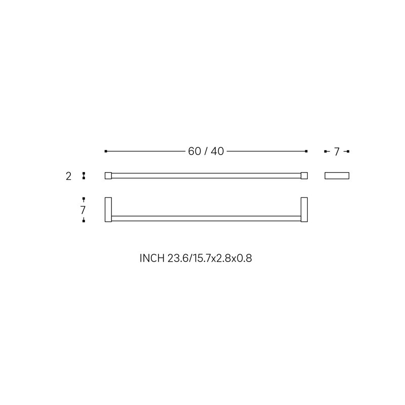 40cm Wall Towel Bar