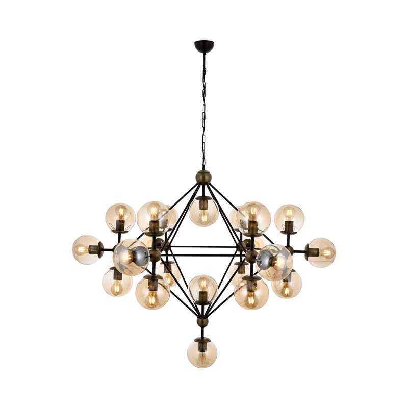 Lustre unique à 21 lumières