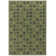 Nazrana Hand Woven Polka Dot Green Area Rug