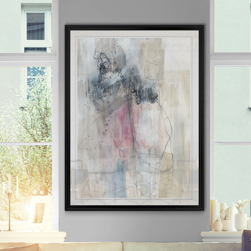 «Hold Time I», reproduction sur toile, H 18,5 po x l 24,5 po x P 1,5 po, Cadre noir