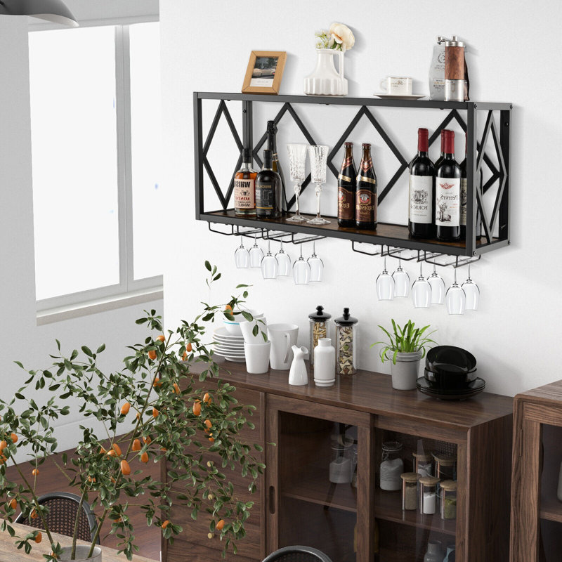 Wall Mounted Wine Glass Rack