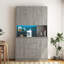 Versatile Kitchen Pantry Cabinet with Charging Station and LED Lights, Ideal for Modern Homes and Efficient Storage.-1720396884