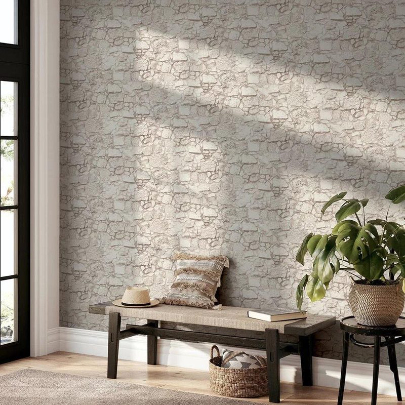 Beach Stone 3.28m x 5.3cm Matte Wallpaper Roll