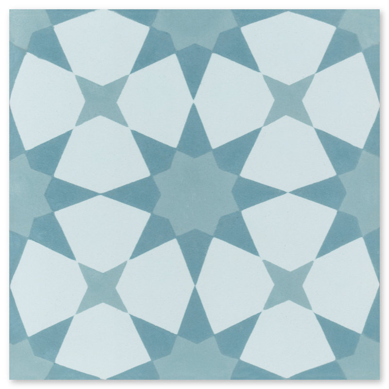 Taza 8" x 8" Wall & Floor Tile, Blues