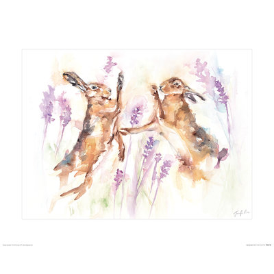 Spring Hares by Jennifer Rose - No Frame Painting