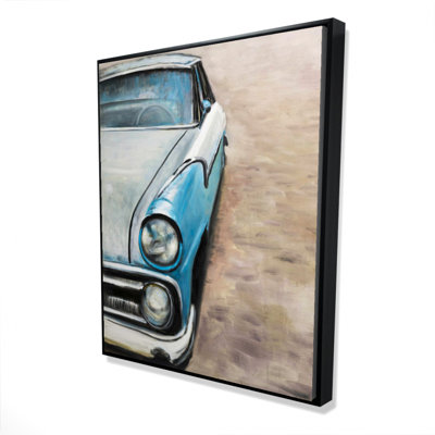 Old Classic Car Print On Canvas
