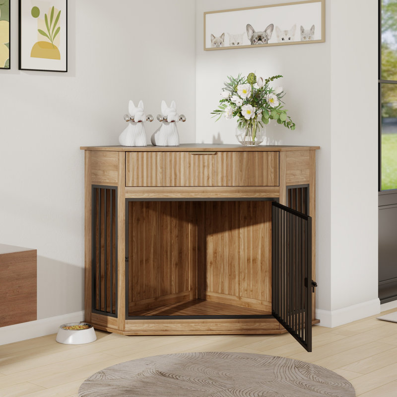 Caisse pour chien avec tiroir Furniture, Brun