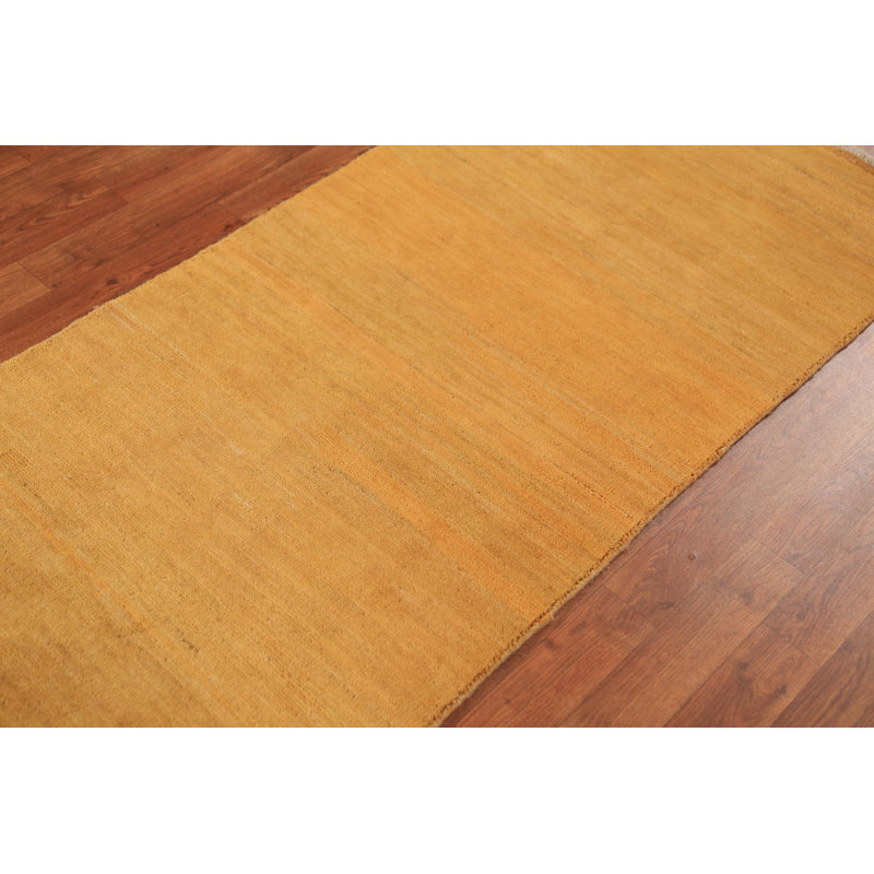 Tapis oriental rouille moderne Gabbeh 3 x 6