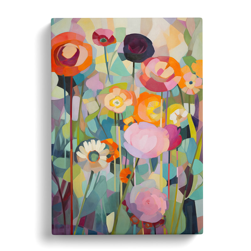 Wigand Flowers Orphism Design Vol.11 - Wrapped Canvas Print, 50cm H x 35cm W x 3cm D