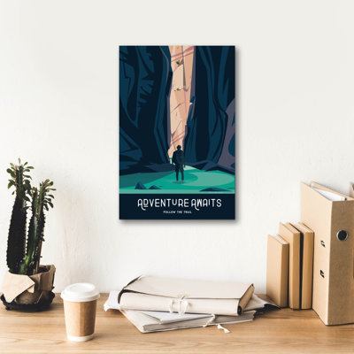 «Adventure Awaits» par Omar Escalante, art mural sur toile