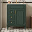 Meuble-lavabo 24 po avec lavabo en céramique et tiroirs de rangement pour petites salles de bain | Idée de cadeau-1843255444