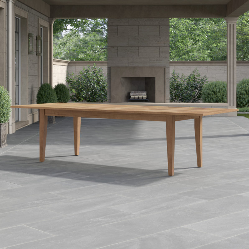 Farm Outdoor Dining Table, Natural Teak