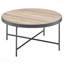 Table basse en chêne gris patiné avec structure noire